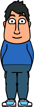 a very fat guy