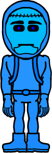 Blue iron man