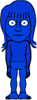 blue person