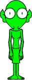 big  and green