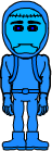 Blue iron man