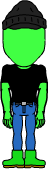 green man (no face)