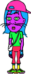 Colorful person