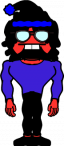 Blue Santa