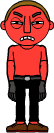 bloody face