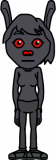 Black bunny